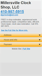 Mobile Screenshot of millersvilleclockshop.net